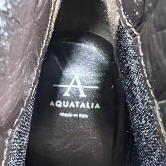 Aquatalia Women’s Vianna Olive Suede Wedge Chukka Boots Size US 8.5 - Picture 10 of 12